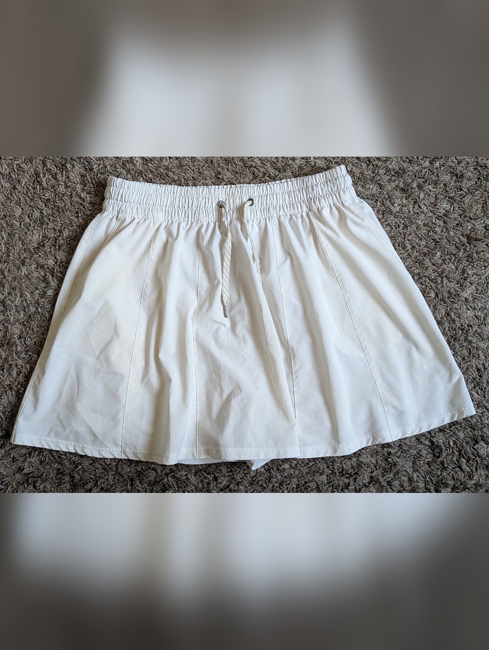 Vuori White Athletic Clementine Brief Lined Skort Skirt Women's L